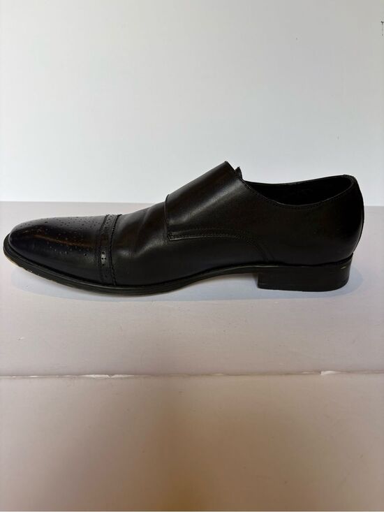 Asher Green Men\'s Black Leather Double Monk Strap Dress Shoes Size 12 main image 7